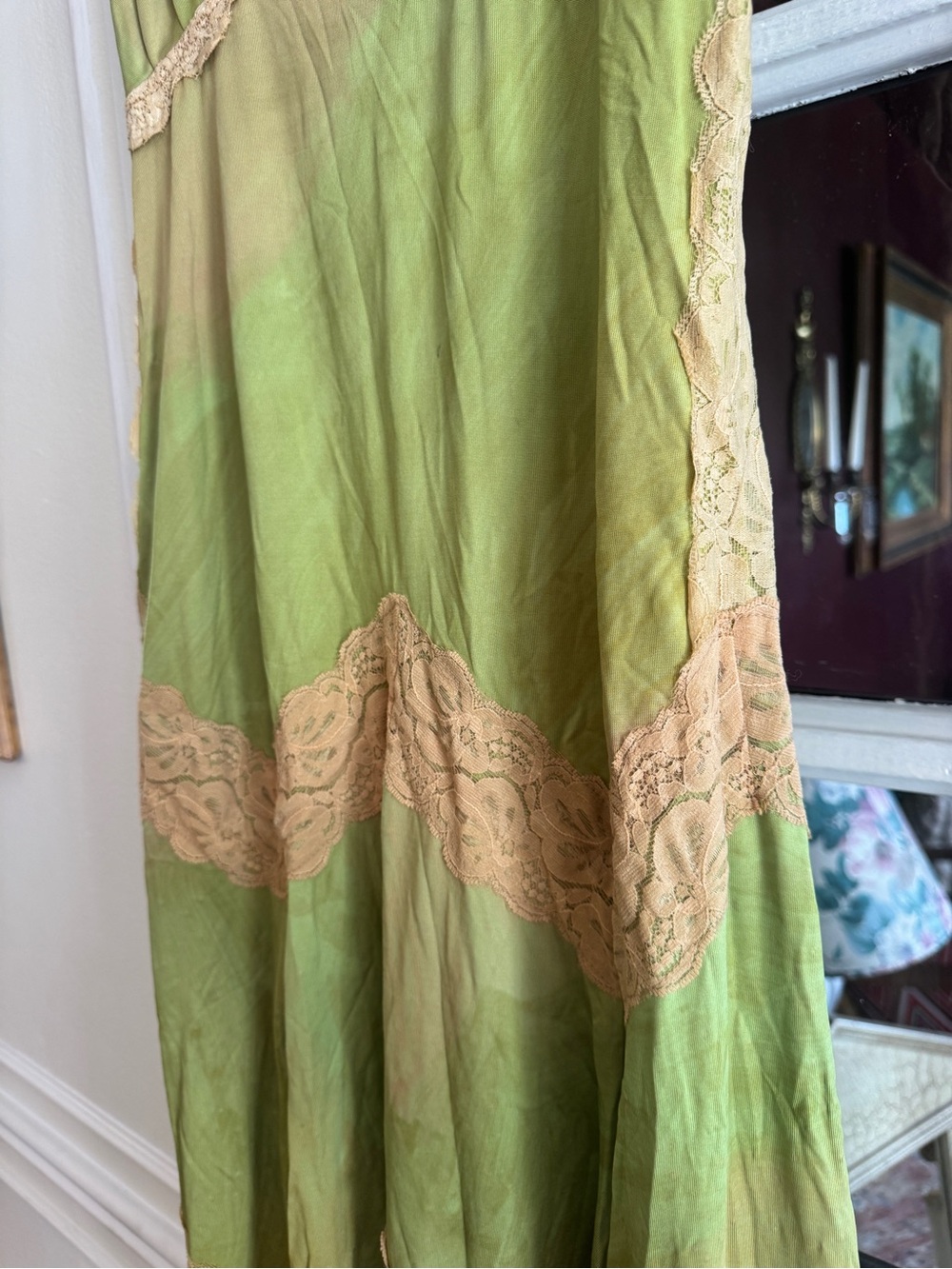 Y2K Vintage Marciano Lace-Trim Slip Dress - Picture 4 of 9